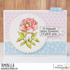 Stamping Bella - Cling Stamps - Tiny Townie Wonderland Peony